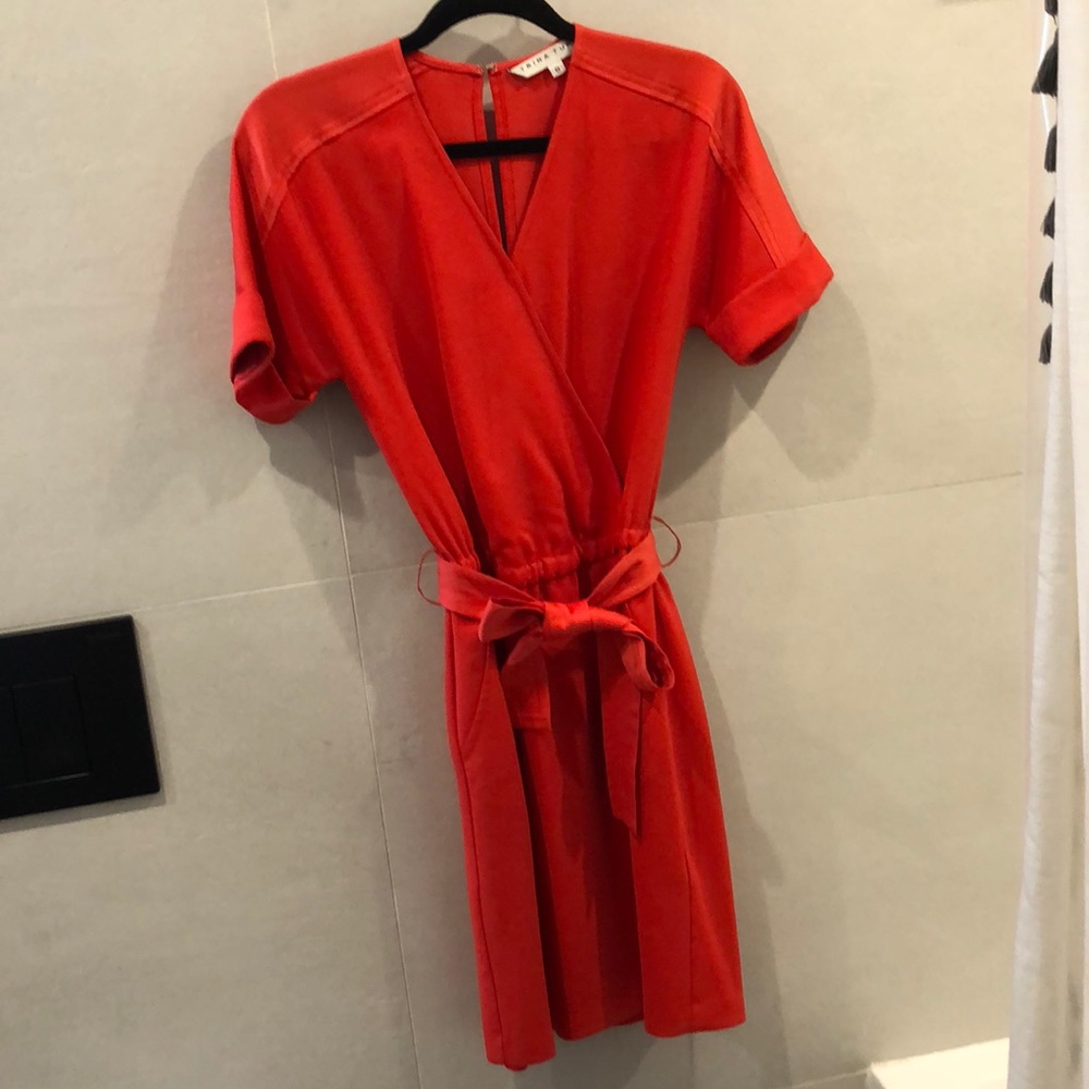 Trina Turk coral dress